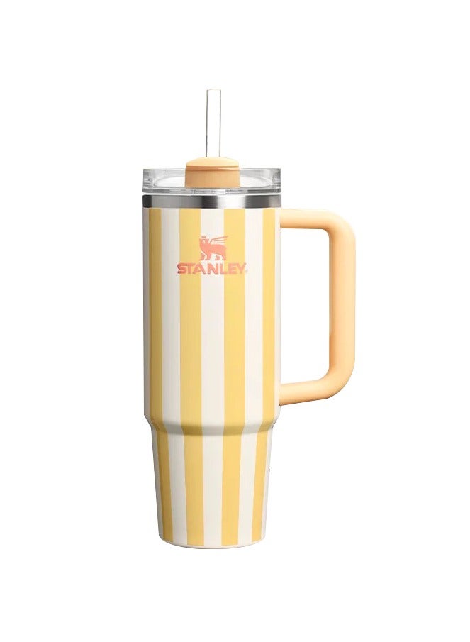 Stanley Cup H2.0 Stainless Steel Sealed Straw with Lid, for Water, Iced Tea, Coffee & Smoothies, 40 oz