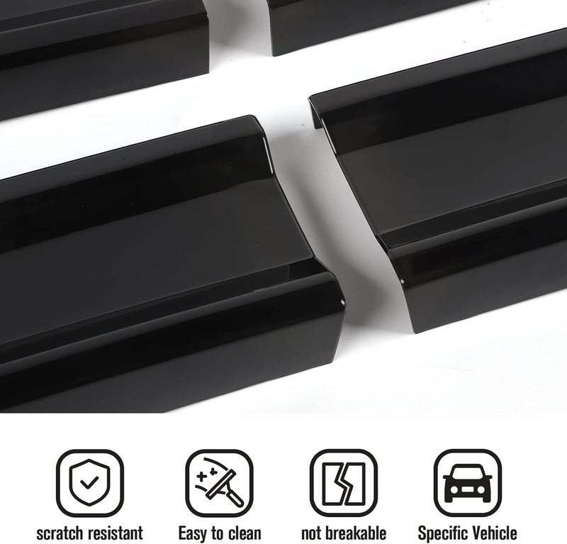 JeCar Smoked Tail Light Covers Rear Light Guards Exterior Accessories for Dodge Challenger 2009-2014, Black - Image 2