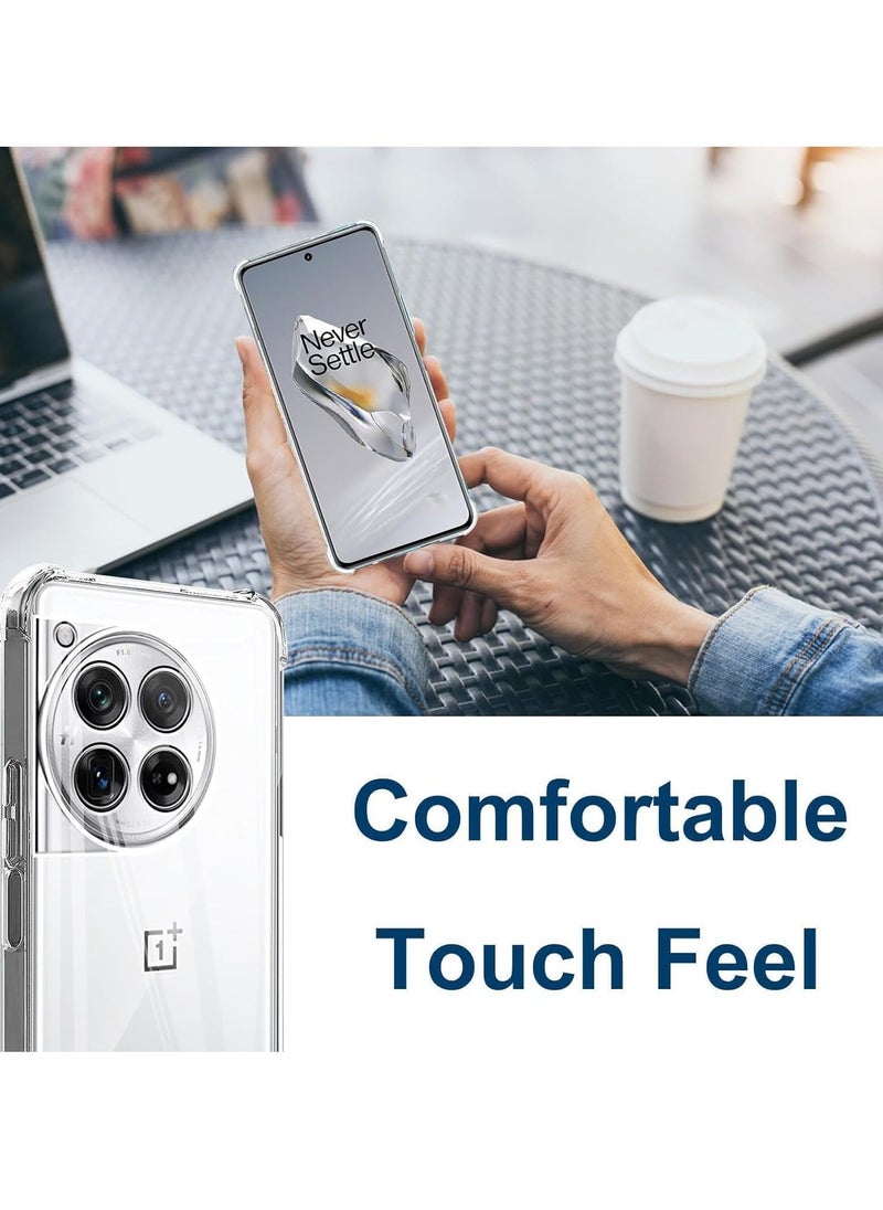 ELTRAZONE حافظة متوافقة مع OnePlus 12 - غطاء TPU رقيق مع حماية الكاميرا وغطاء مرن مضاد للخدش لهاتف OnePlus 12 5G (شفاف) - Image 4