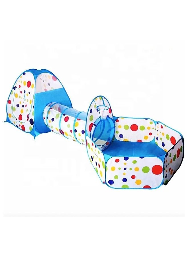 Foldable Kids Toddler Pop Up Play Tent with Tunnel and Ball