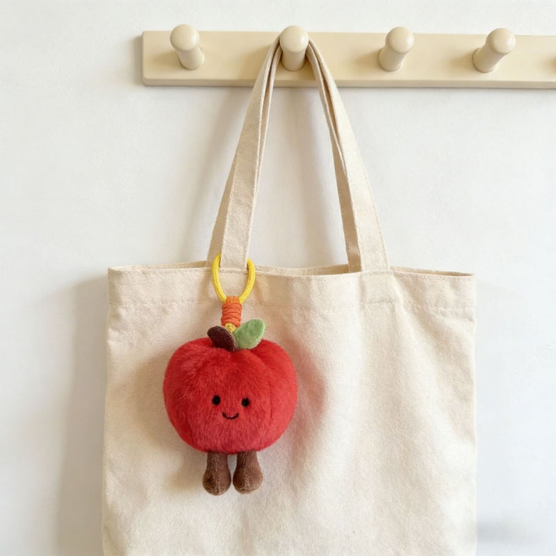 Eco-Friendly Fruit Plush Toy Keychain - Image 4