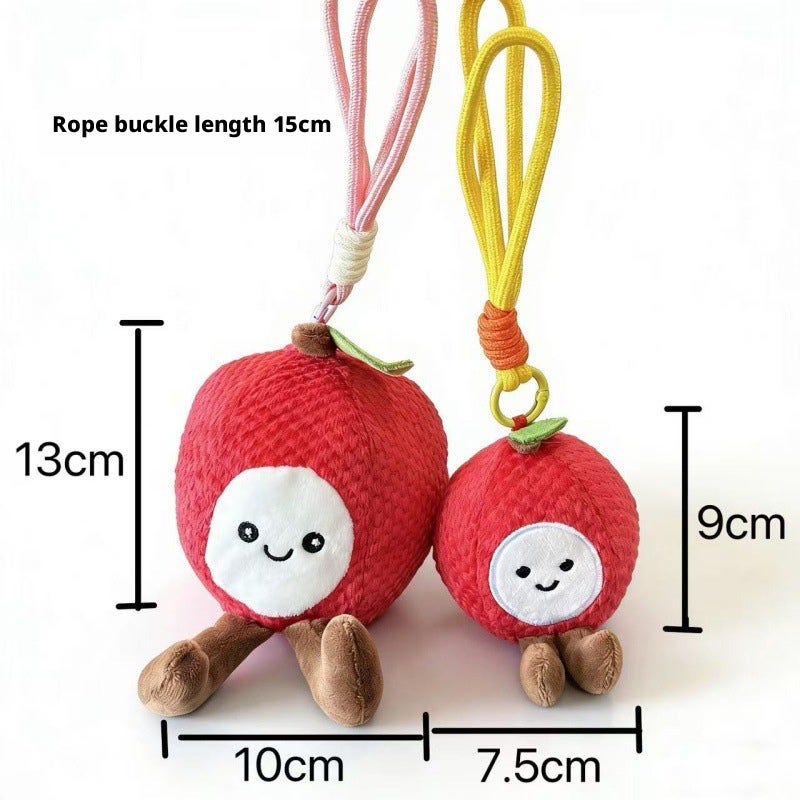 Eco-Friendly Fruit Plush Toy Keychain - Image 5
