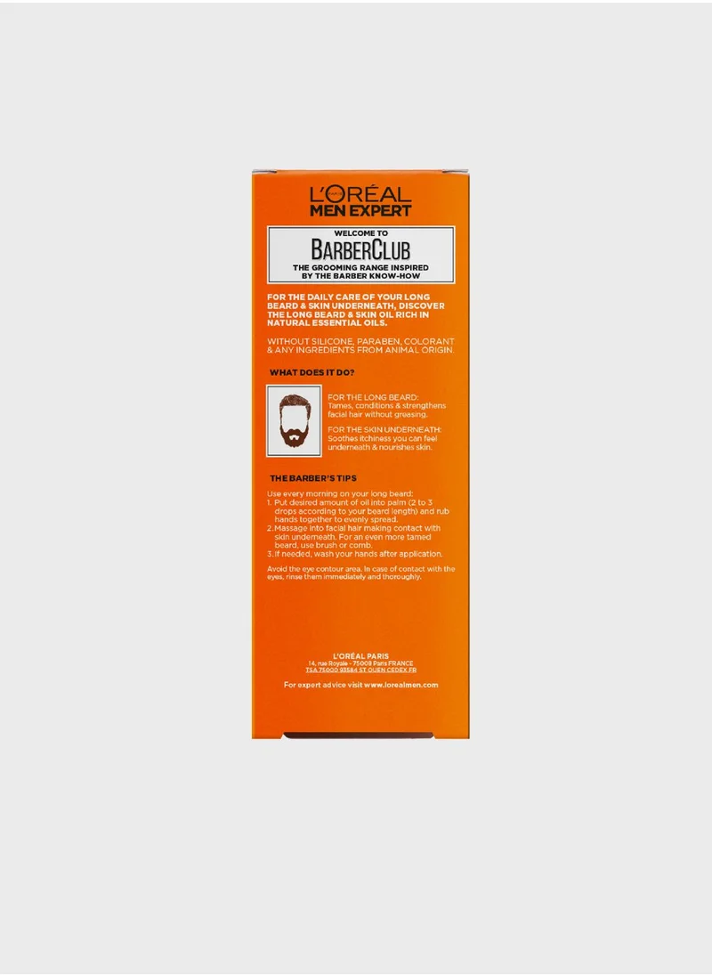 Barber Club L'Oreal Men Expert Long Beard and Skin Oil