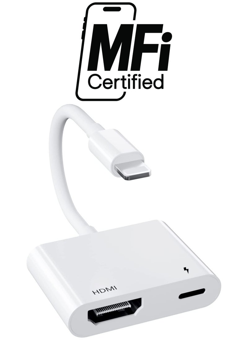 Generic Lightning to HDMI Adapter,Digital AV Adapter iPhone,iPad to HDMI,(No Need Power) 1080P Video & Audio Sync Screen Connector Compatible iPhone,iPad  - Image 1