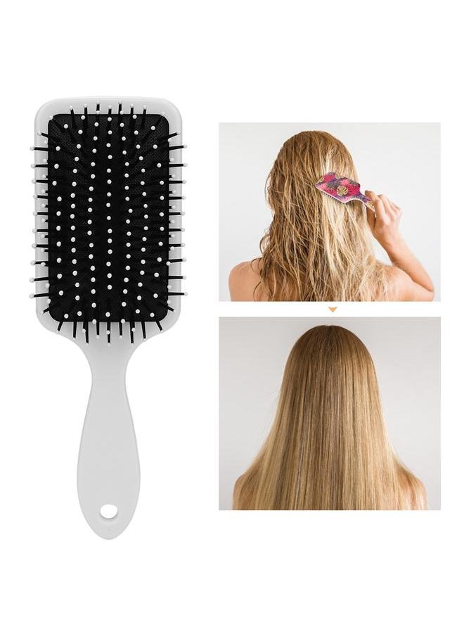 Thoraya Personality Leaves Pattern Anti-static Hair Comb Tangles Resistant Massage Comb (Red Leaves)  - Image 4