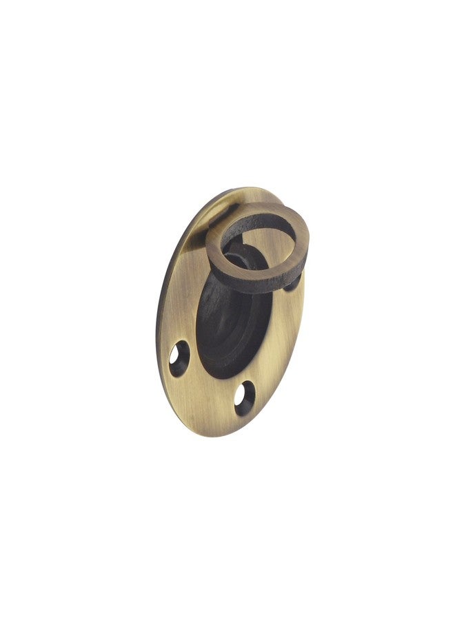 HOBKNOBS 37 mm Dia Round Flush Antique Brass Drawer Pull Handle - Brownish Gold. - Image 1
