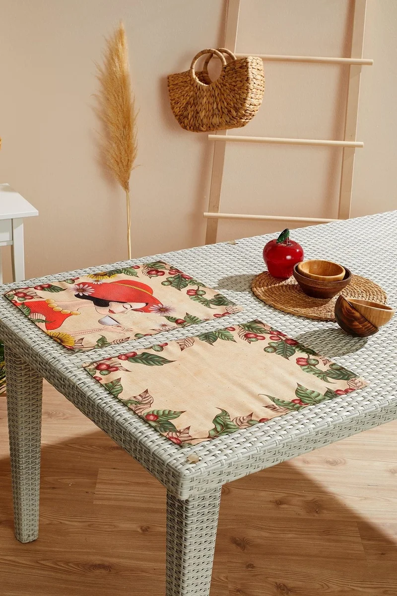 Ays Home Bohemian Style Women 4-Piece Placemat Set