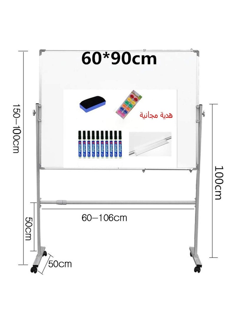 Cool Baby Mobile Dry Erase White Board Metal Castors 90 x 120 cm  - Image 3