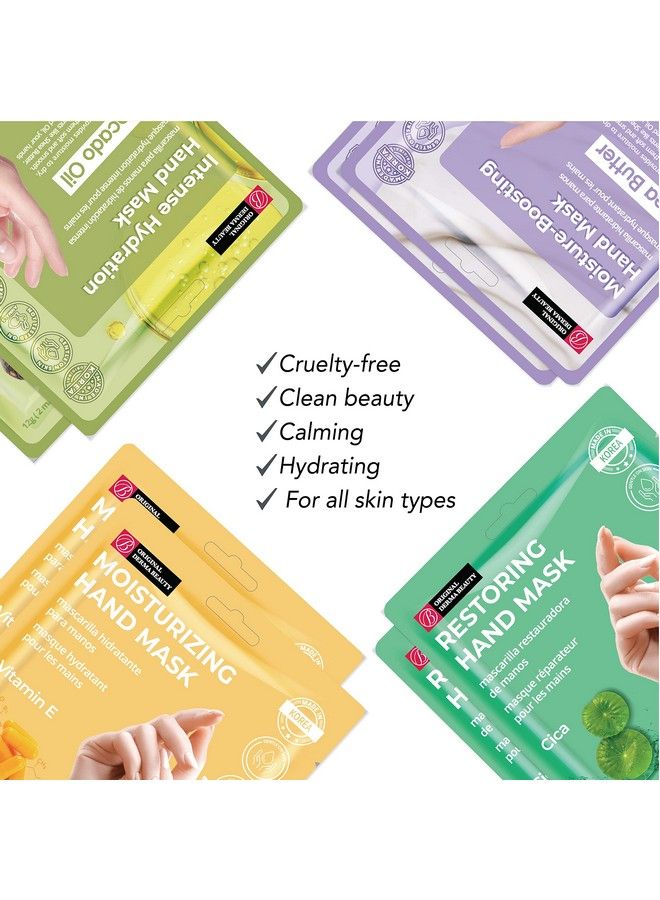 innerest Original Derma Beauty Hand Mask 6 Pairs Restoring Cica Hydrating Hand Mask Set Moisturizing Hand Mask Gloves Hand Repair Gloves Hand Care Hand Rejuvination Soothing Gloves - Image 3
