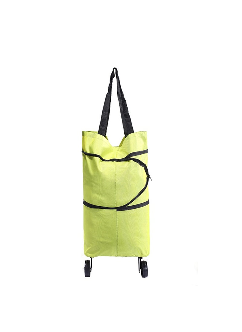 Generic Folding Lightweight Portable Waterproof Rolling Shopping Bag with Wheels.  - Image 2