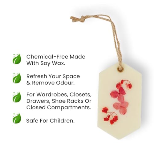 Diablos Sachet Tablet Handmade Wax Sachet Lavender Scents Home Fragrance for Air Freshner, Wardrobe Freshener, Closets, Drawers, Cupboards, Car, Shoes Racks, Kitchen (Lavender Pack of 2) - Image 5