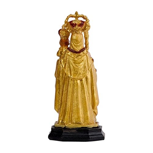 Newven Holy Mother Our Lady of Good Health Velankanni Matha Showpiece Idol Christian Statues Mother Mary Figurine Home Decor Gift for House Warming, Living Room, Golden, 21 X 9 X 9 CM - Image 4