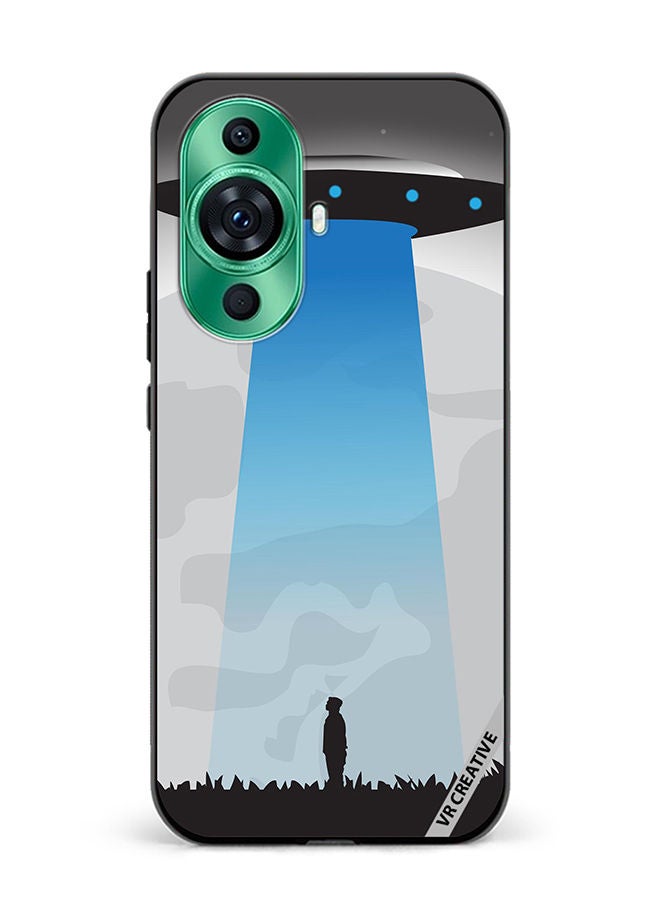 VR CREATIVE Protective Case Cover For Huawei nova 11 Pro Ufo Sighting In Full Moon Design Multicolour - Image 1
