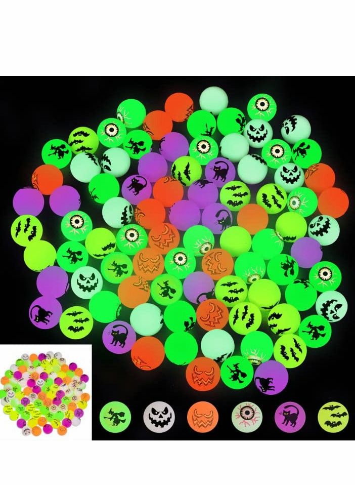SYOSI Bouncy Balls, Rubber Balls for Kids, 36 PCs Glow in The Dark Bouncing Ball, Goodie Bag Fillers, Party Favor School Prizes Classroom Game Rewards - Image 1