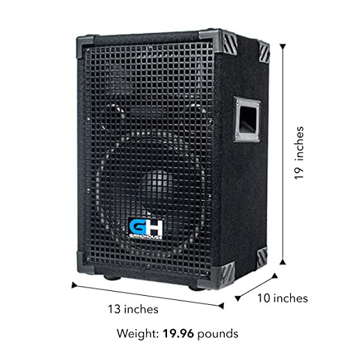 Grindhouse Speakers - GH10L - Passive 10 Inch 2-Way PA/DJ Loudspeaker Cabinet - 600 Watt Full Range PA/DJ Band Live Sound Speaker - Image 2
