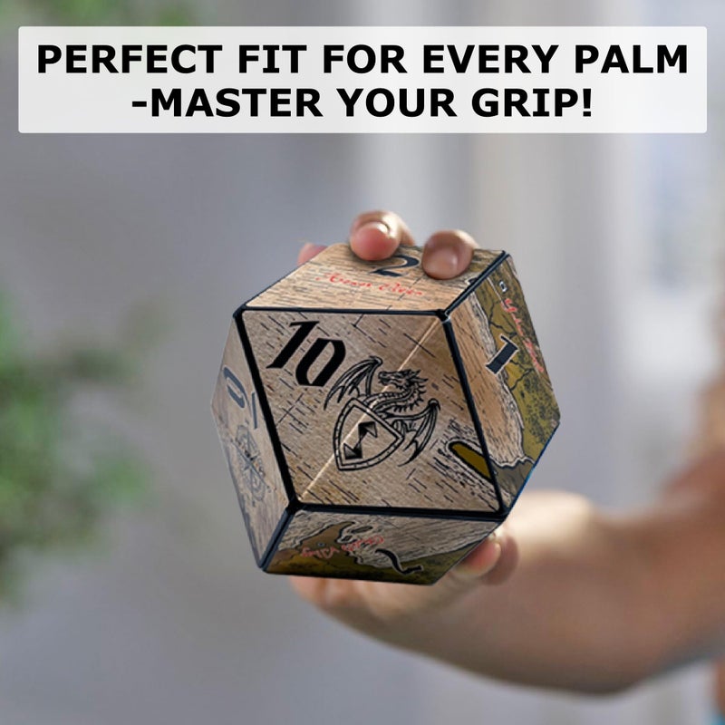 SHASHIBO Dice Paradise - Shape Shifting Box - Award-Winning, Patented Magnetic Puzzle Cube w/ 36 Rare Earth Magnets - Fidget Cube Transforms Into Over 70 Shapes (Tales of Ovirnia) - Image 5