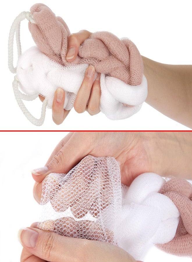 BRUBAKER 5-Piece Bath Sponge Set - Back Scrubber with Hand Straps - 2.8 oz Exfoliating Sponge for Back - Hygienic & Durable Shower Loofahs with Gift Box - Image 3