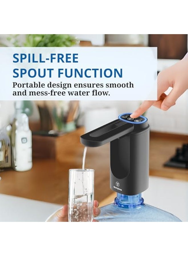 Westinghouse USB Rechargeable Water Pump Dispenser – Foldable Crane Style | Space-Saving Design | Touch Button with LED Light | Portable and Convenient - Image 4