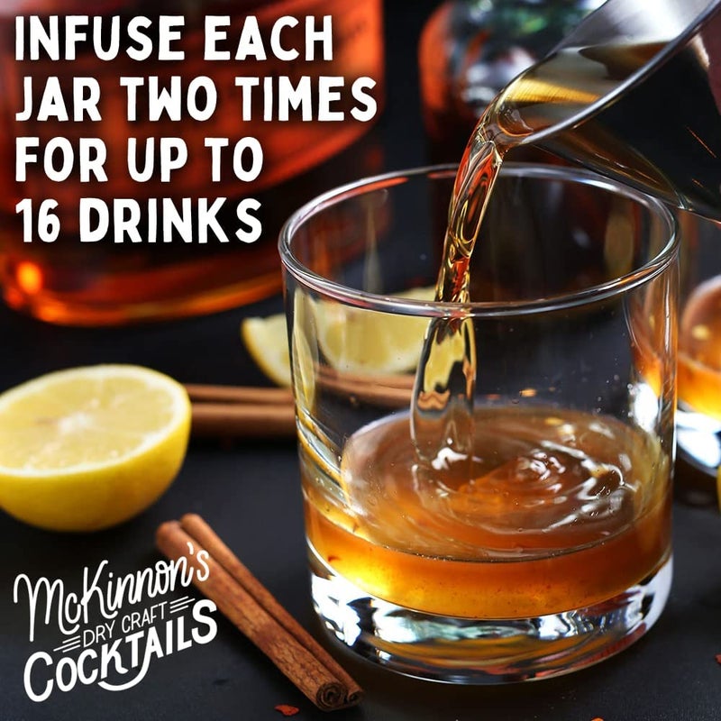 McKinnon’s Dry Craft Cocktails Dehydrated Fruits and Herbs, DIY Mixology, Infusion Kit, Mason Jar Serves 8 - 16 Drinks (Grapefruit Rosemary, 1 Jar) - Image 5