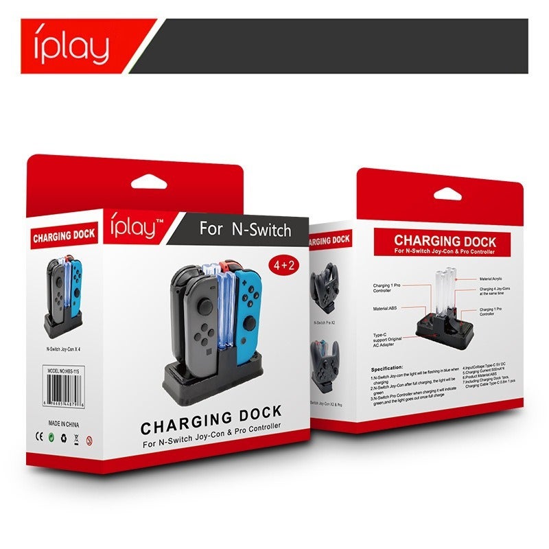قاعدة شحن سويتش Joy-Con مع أربع فتحات شحن - Image 5