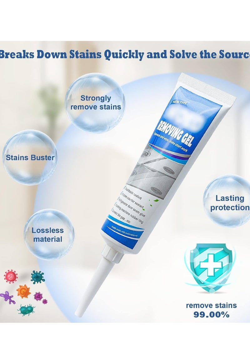 2PCS Household Mold Remover Cleaning Gel Chemical Removing Gel, Powerful Quick Great for Kitchen Bathroom Tile Stains Sink - Image 3