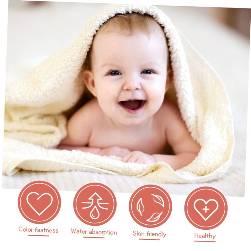 Blue Cotton Gauze Handkerchiefs Soft Absorbent Saliva Bibs Face Towels Multipurpose - Image 4