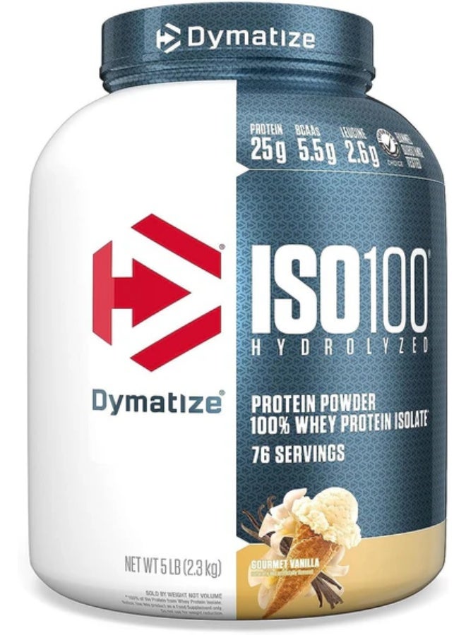 Dymatize ISO100 Gourmet Vanilla 5 Lb + Nutrex Hemo-Rage Fruit Punch 30 Servings - Image 2