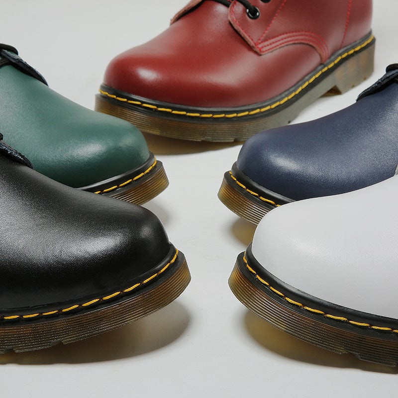Martin Boots Plus Size British Style Couple Motorcycle Leather Boots Men'S And Women'S Thick-Soled High-Top Boots 1460 Putian - Image 3