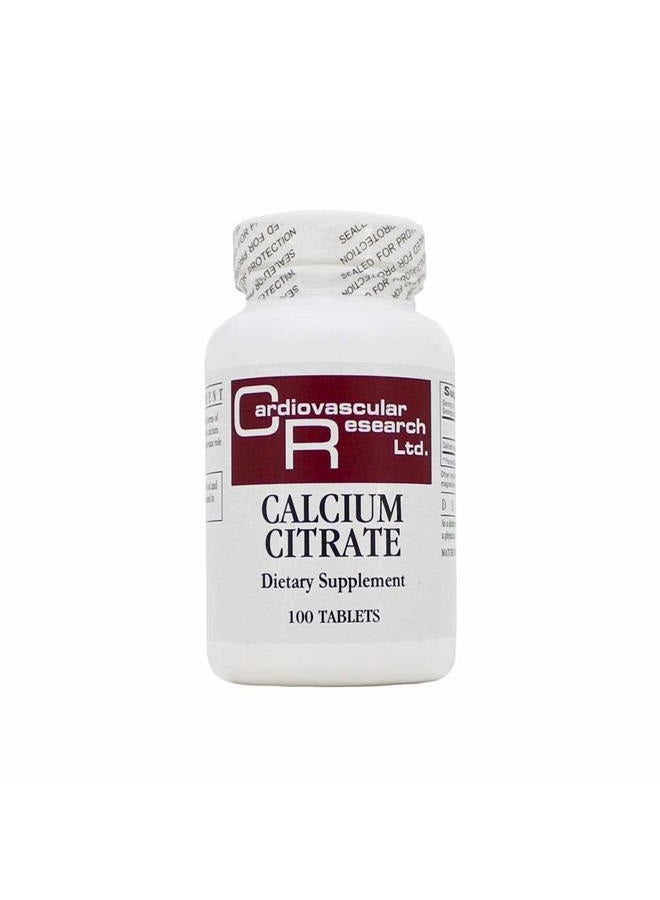 Calcium Citrate 165 Mg 100 Tabs