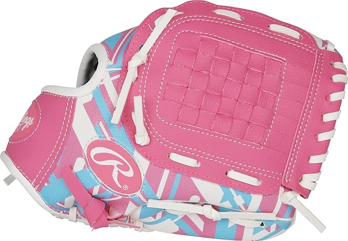 Rawlings رولينغز | قفاز بيسبول ت-بول والشباب ريمكس | رمي باليد اليمنى | 10.5" | وردي - Image 2