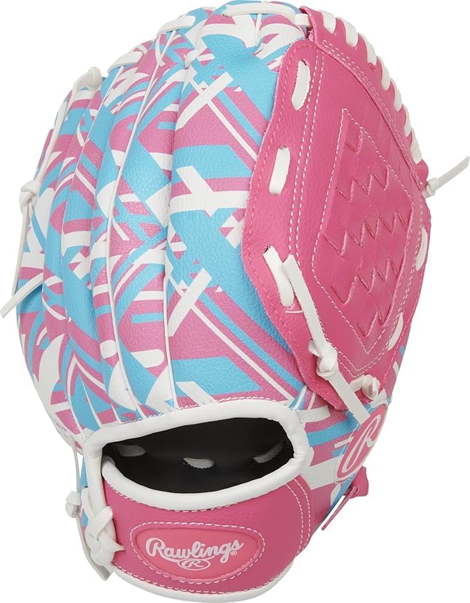 Rawlings رولينغز | قفاز بيسبول ت-بول والشباب ريمكس | رمي باليد اليمنى | 10.5" | وردي - Image 4