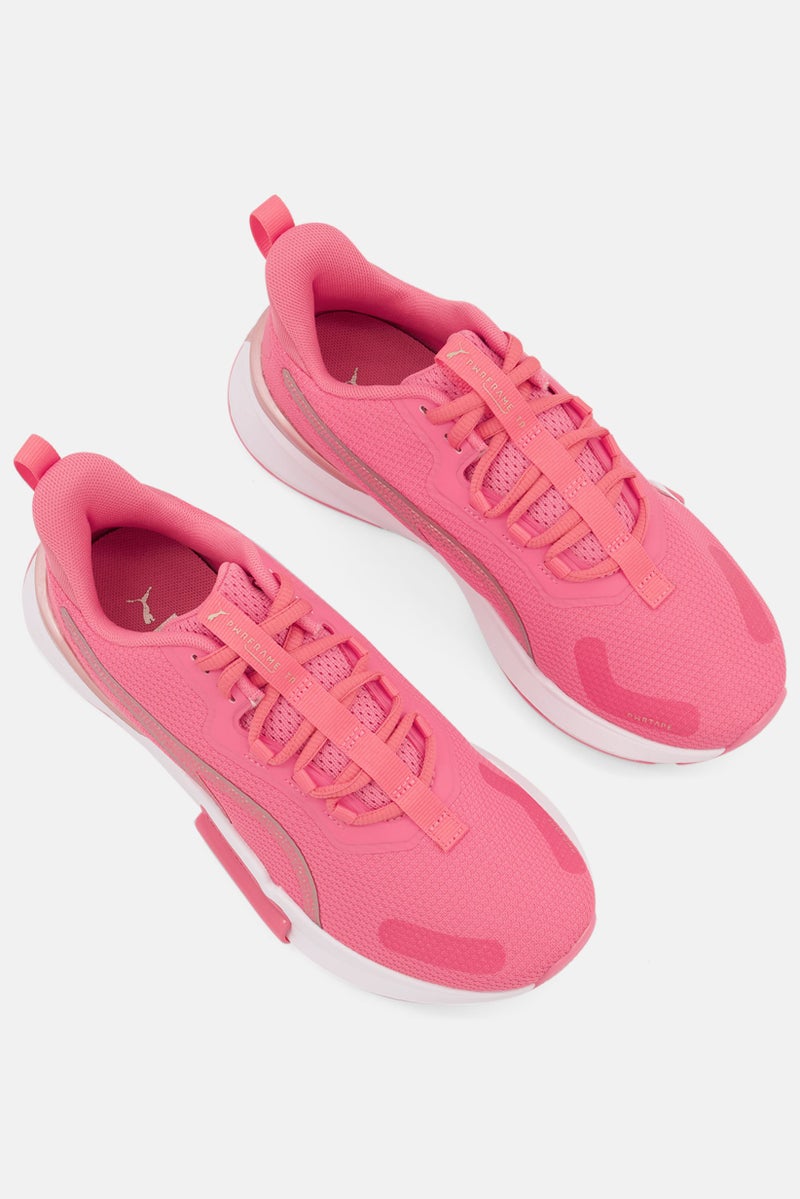 PUMA Women PWRFrame Tr 2 Elektro Summer Lace Up Training Shoes, Pink - Image 4