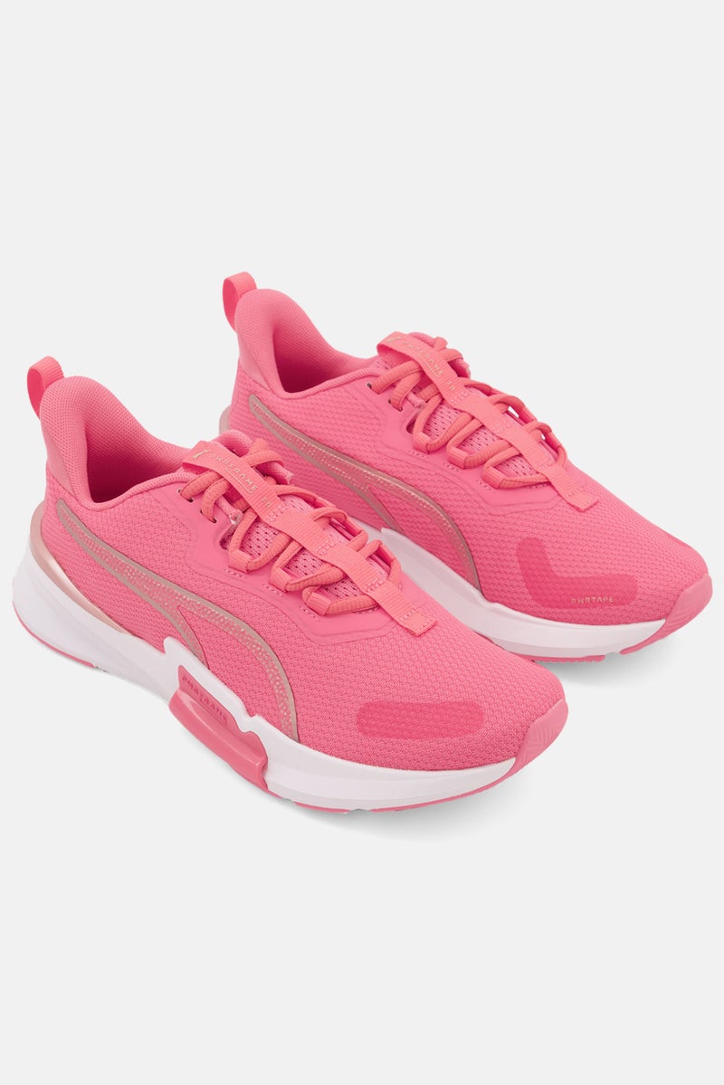PUMA Women PWRFrame Tr 2 Elektro Summer Lace Up Training Shoes, Pink - Image 1