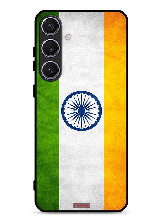 Tolwak Samsung Galaxy S24 5G Protective Case Cover Luminous Indian Flag - Image 1