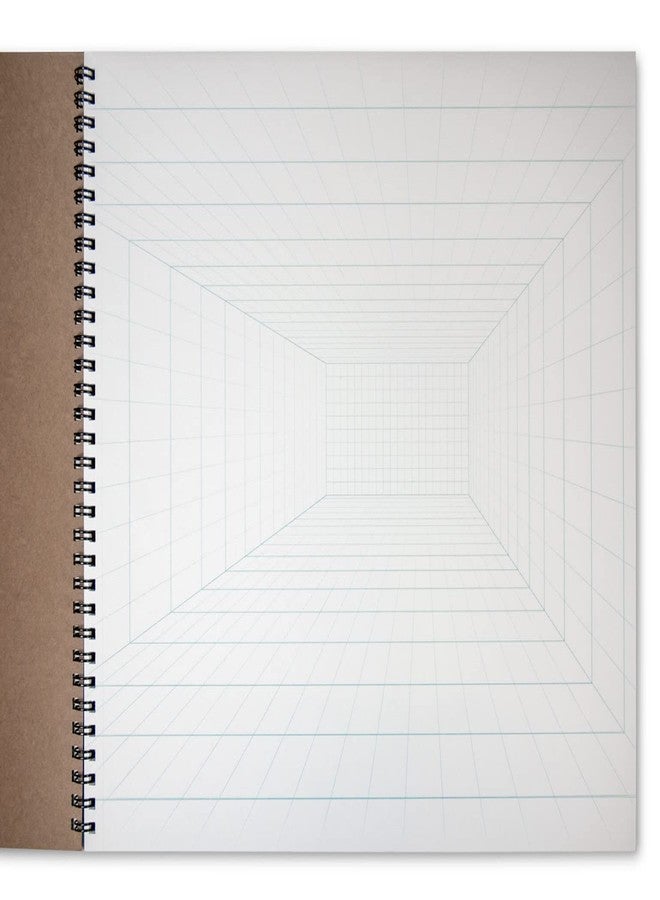 Koala Tools - 40-Sheet Sketch Pad for 1-Point Perspective Drawing, Spiral Bound Gridded Graph Paper for Interior Room Design, Industrial, Architectural and 3D Design, 11 x 14 inches - Image 2