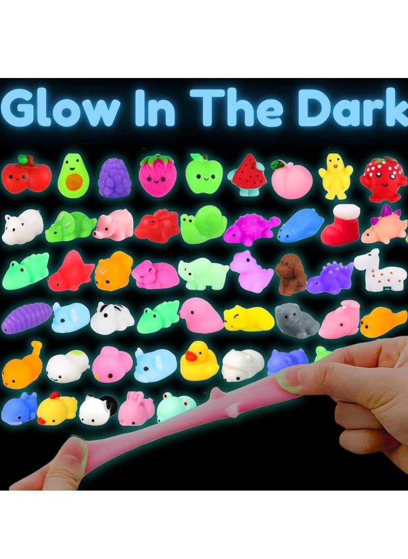 MAGIC VAULT Mochi Squishy Toys | Squeeze Toys Glow In The Dark | 36PCS Animal Mini Kawaii | Novelty Stretchy Stress Relief Toys | Goodie Bag Filler Party Birthday, for Classroom Prizes, Goodie Bag Stuffers  - Image 2