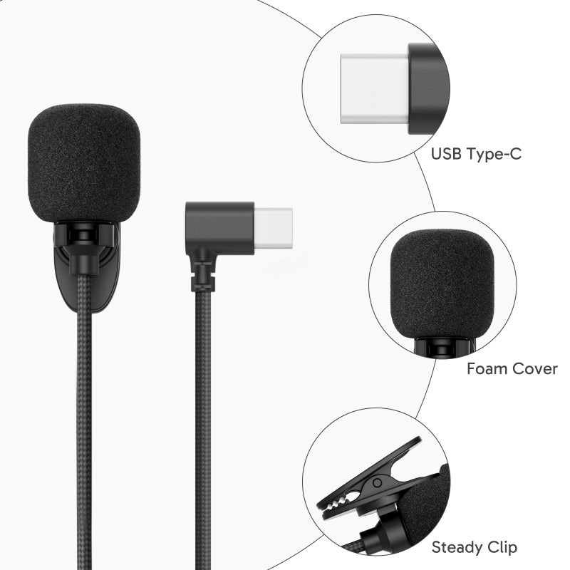 Akaso ميكروفون خارجي AKASO EK7000/ EK7000 برو/ براف 4/ براف 7 LE/ براف 4 برو/ V50X/ V50 إليت كاميرا أكشن فقط (منفذ ميكرو USB) - Image 2