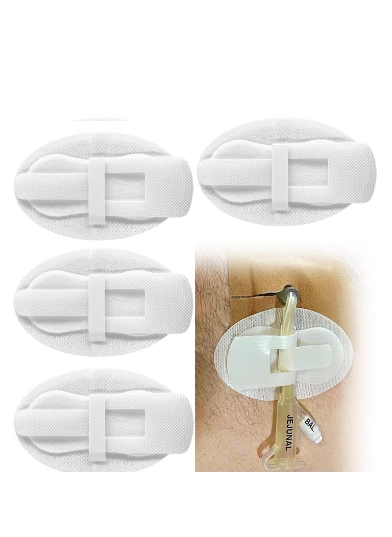 Excefore Catheter stabilization Device, 5 Pack Catheter Stabilization Device Feeding Tube Holders PD Dialysis Patch, Adhesive Bandages, Feeding Tube Supplies  - Image 1