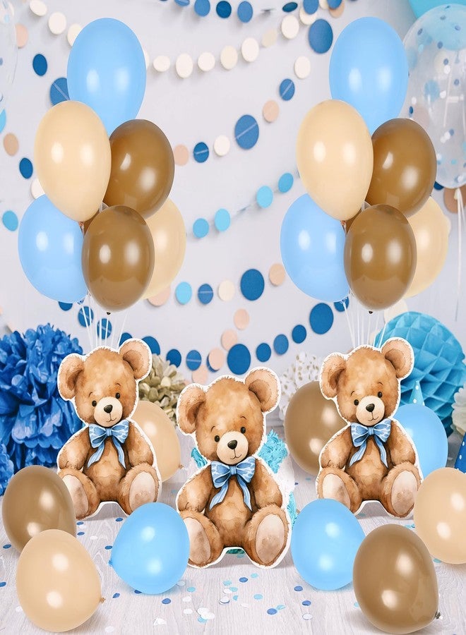 YLOLUL 4 Sets Balloon Stand Kit for Table Bear Baby Shower Tables Centerpieces with Balloon Boy Baby Shower Decorations for Bear Theme Gender Reveal Birthday Party Table Decorations Supplies - Image 2