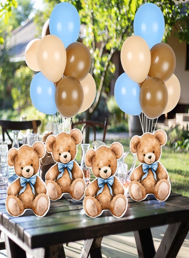 YLOLUL 4 Sets Balloon Stand Kit for Table Bear Baby Shower Tables Centerpieces with Balloon Boy Baby Shower Decorations for Bear Theme Gender Reveal Birthday Party Table Decorations Supplies - Image 5