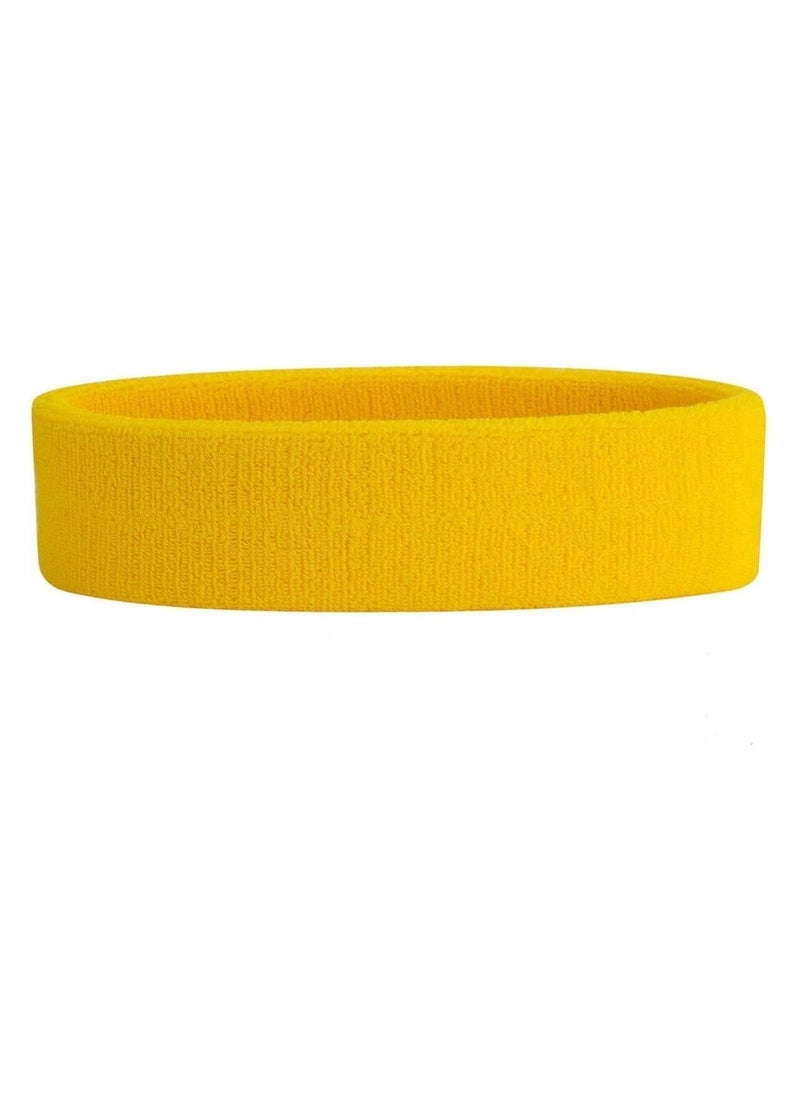 Generic Sweat-absorbing sweatband for exercise, yellow, from Iggy Wolf  - Image 1