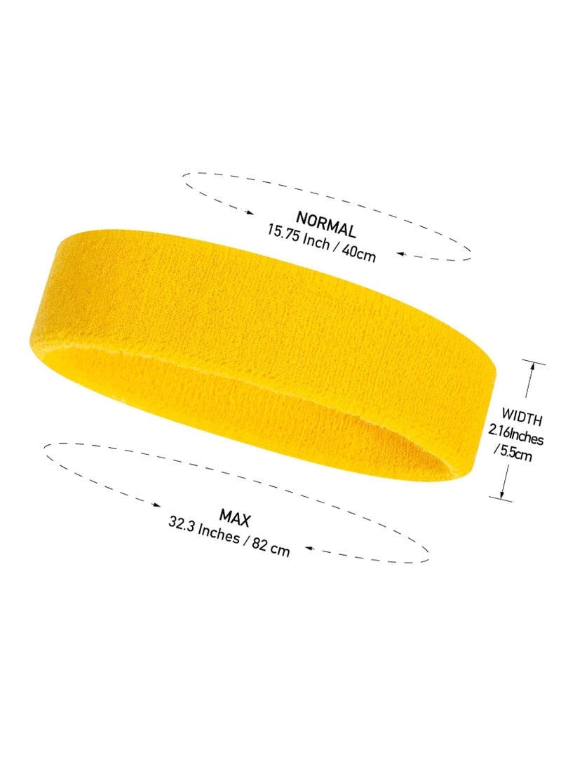 Generic Sweat-absorbing sweatband for exercise, yellow, from Iggy Wolf  - Image 2