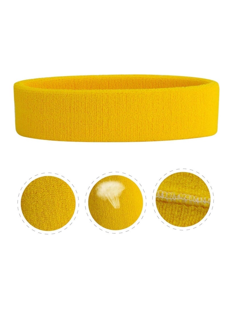 Generic Sweat-absorbing sweatband for exercise, yellow, from Iggy Wolf  - Image 3