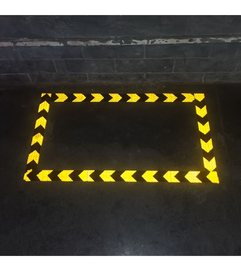 Diamond Grade Reflective Tape Black Yellow 118 Inch High Intensity Garage Protection - Image 4