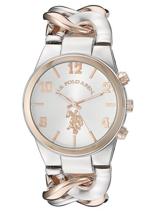 U.S. POLO ASSN. Women's Quartz Watch, Analog Display and Silver & Rose gold Plated Strap USC40176 - pzsku/Z685958CFB486562A770EZ/45/_/1730894760/e192fd88-77e2-4199-8872-918f233c76ab