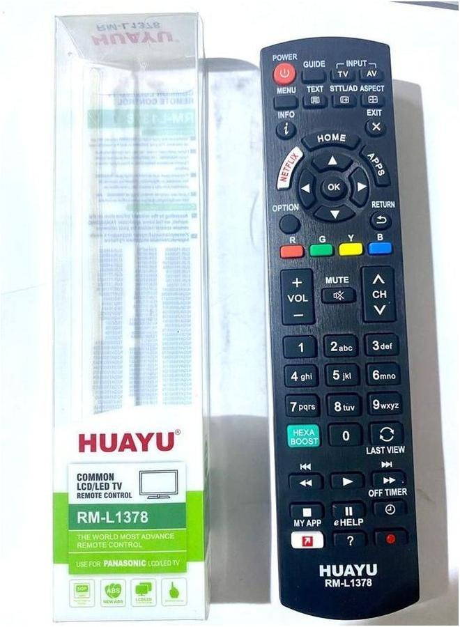Panasonic TV Remote Control Buttons Control With Netflix N2 RmL1268