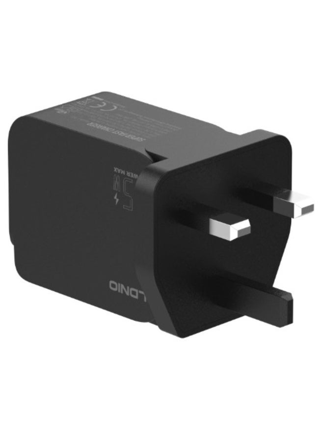LDNIO Q1 38W Charger Dual USB-C USB-A Ports Supports Fast Charging - Image 2