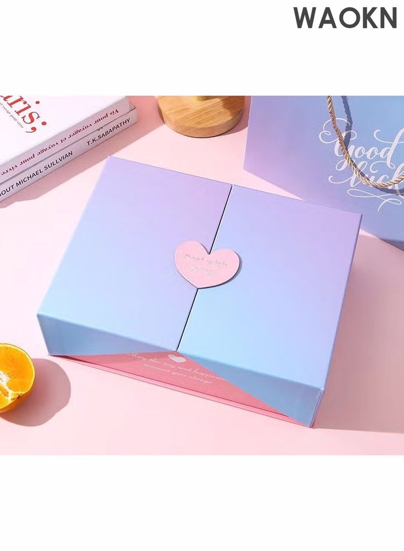 WAOKN 21×18×10 cm Luxury Gift Box with Magnetic Closure,Gift Box for Festival, Birthday, Anniversary,Ramadan, Christmas,Halloween, jewelry, chocolates, wedding favors, souvenirs, or DIY gift packaging etc - Image 2