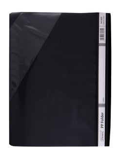 PRIMA 12-Piece Clear File Folder A4 Black  - Image 2