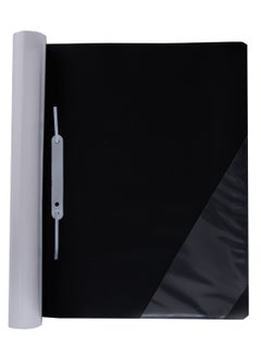 PRIMA 12-Piece Clear File Folder A4 Black  - Image 3
